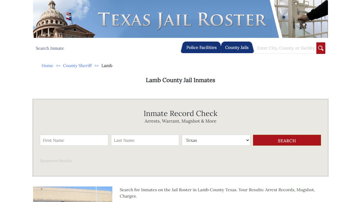 Lamb County Jail Inmates - Jail Roster Search